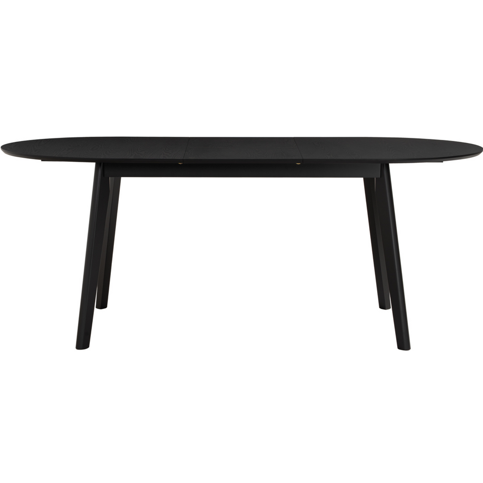 Mid-Century Modern Extendable Dining Table - Black