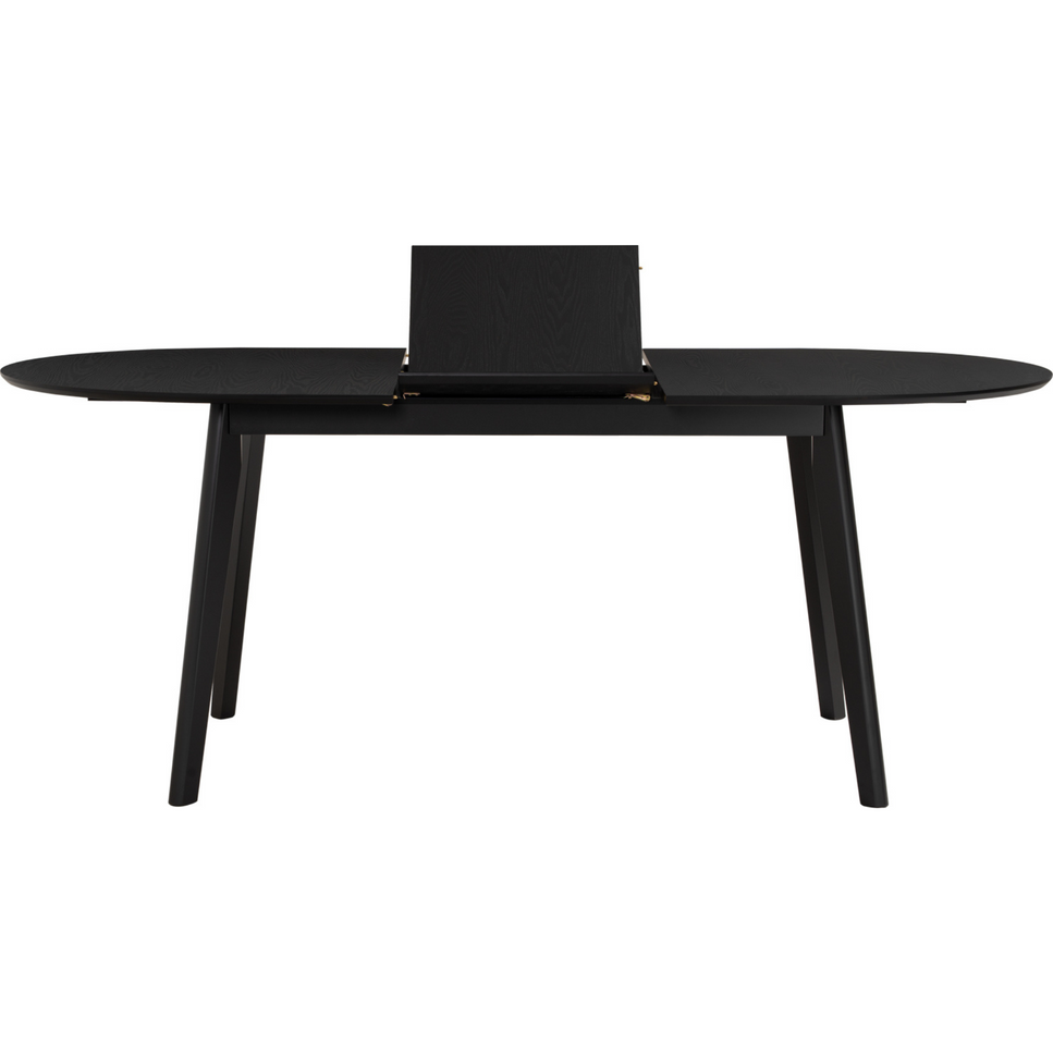 Mid-Century Modern Extendable Dining Table - Black