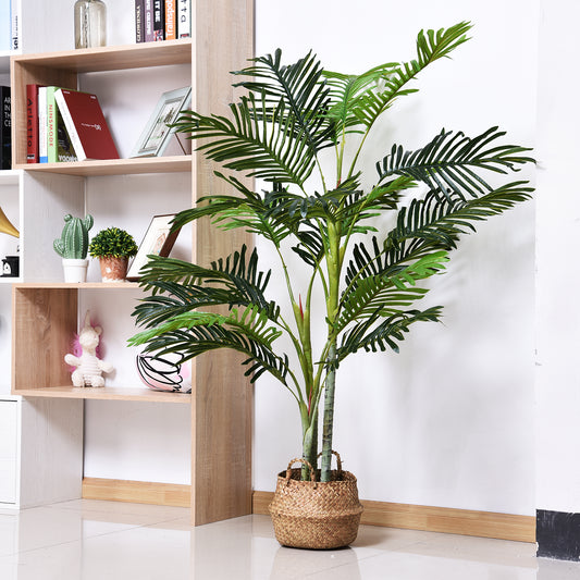 59" Artificial Palm Tree Indoor Decor Tropical Green Plant Home Office