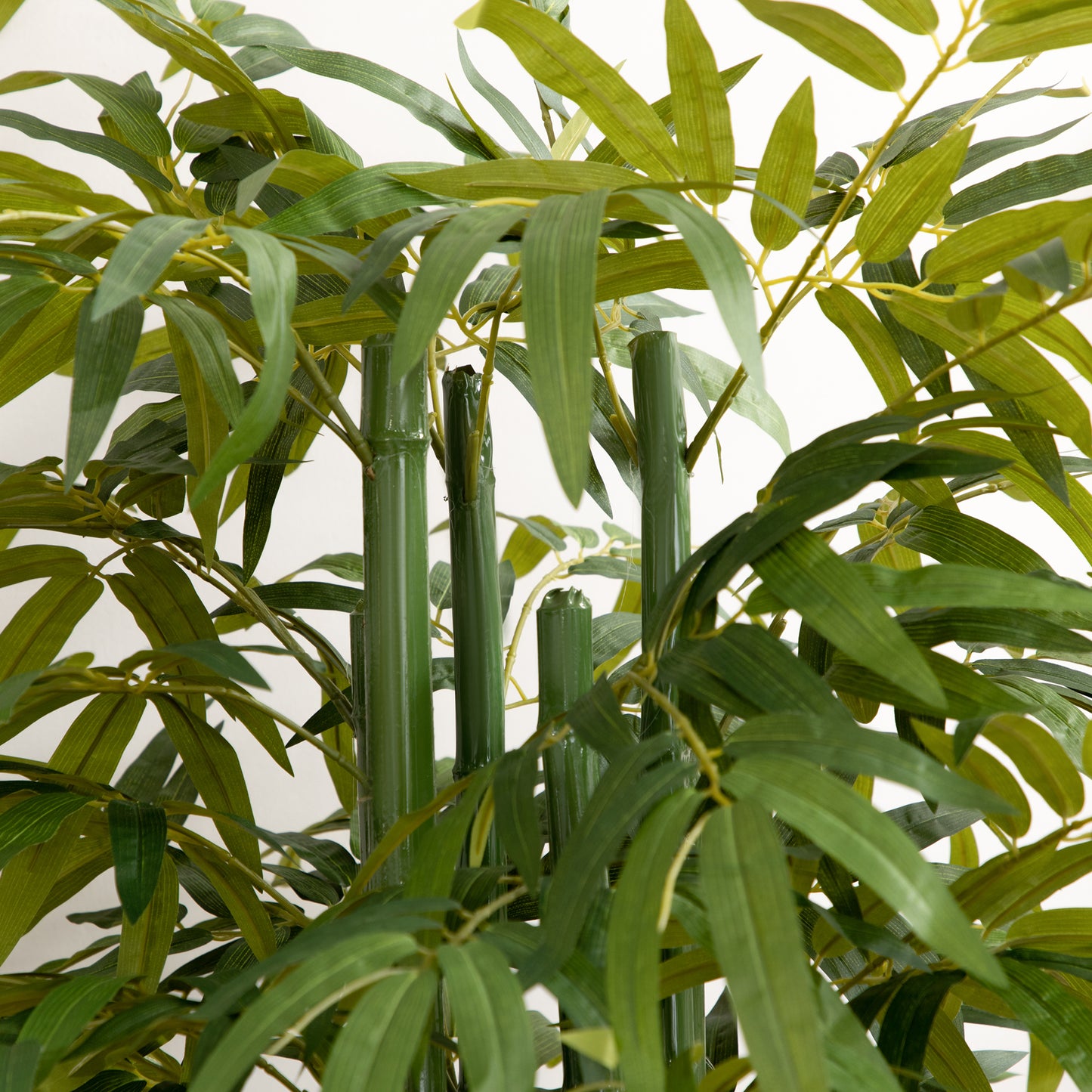 Artificial Tree Bamboo Tree Fake Plants in Pot for Home Office Living Room Decor, 7"x7"x71", Green