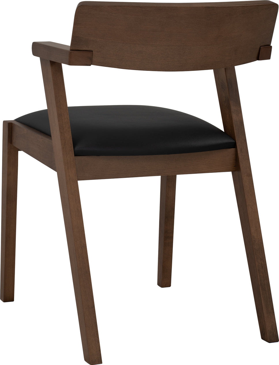 Zed Dining Chair - Walnut & Black (1 PC)