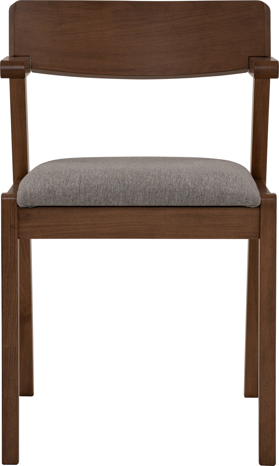 Zed Dining Chair - Walnut & Light Grey (1 PC)