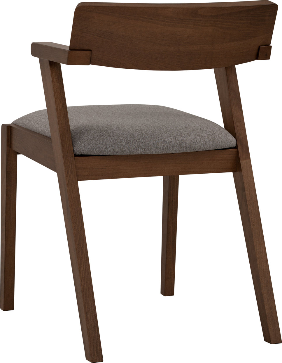 Zed Dining Chair - Walnut & Light Grey (1 PC)