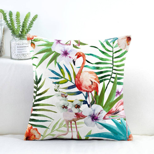 Water Resistant Stain Resistant Outdoor Floral Pattern Cushion Covers For Home Garden Outdoor 45x45cm - Set of 1 WR8