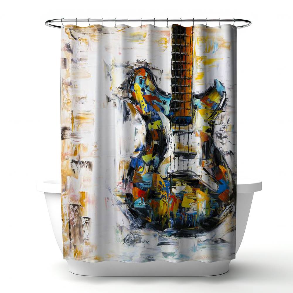 Abstract Colorful Guitar | 71" X 74"