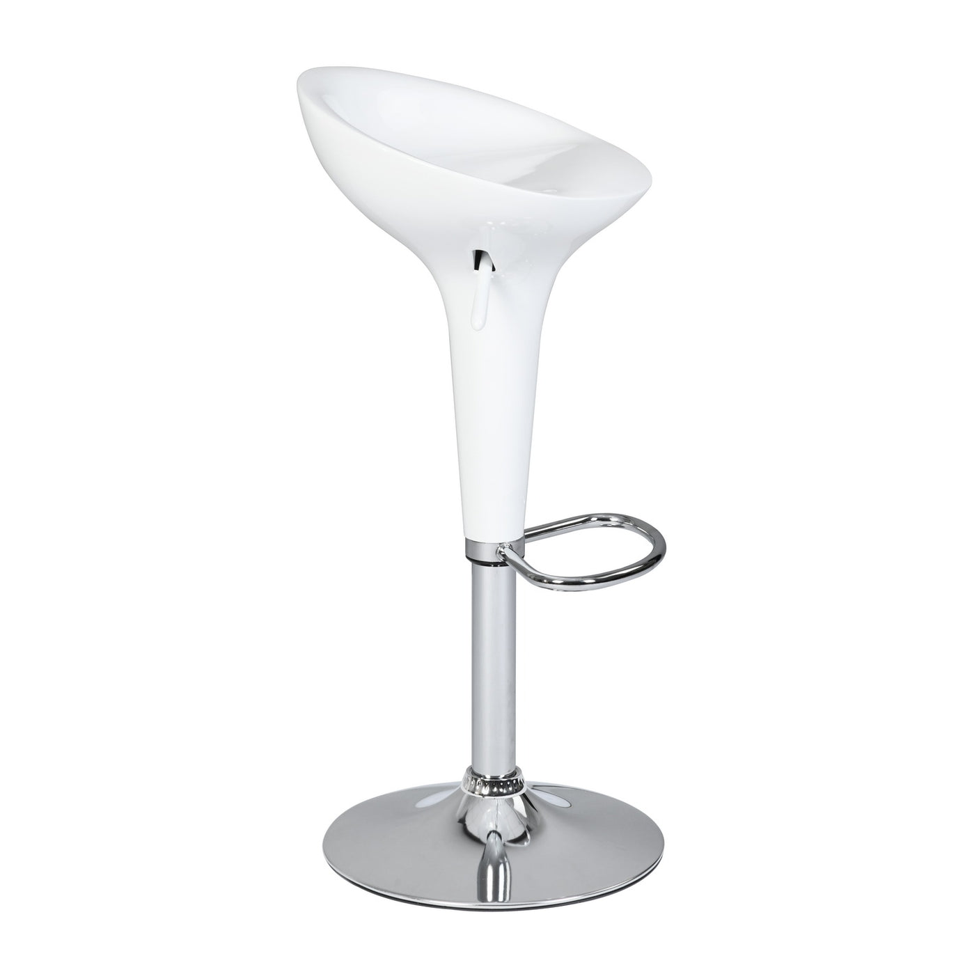 Baer 22.4'-30.5'' Swivel Adjustable Height Counter Bar Stool White