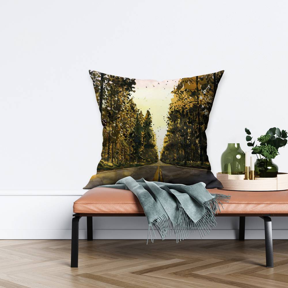 Long Road | Indoor Pillow Cover 26" X 26"