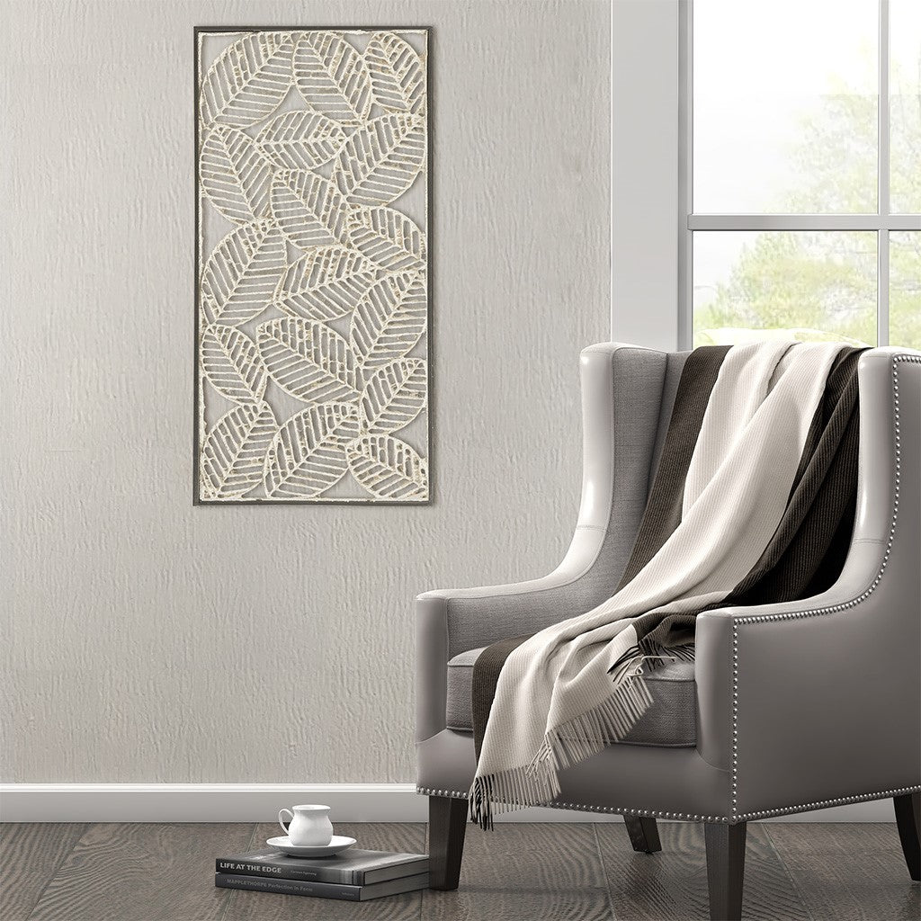 Paper Cloaked Botanical Metal Wall Art