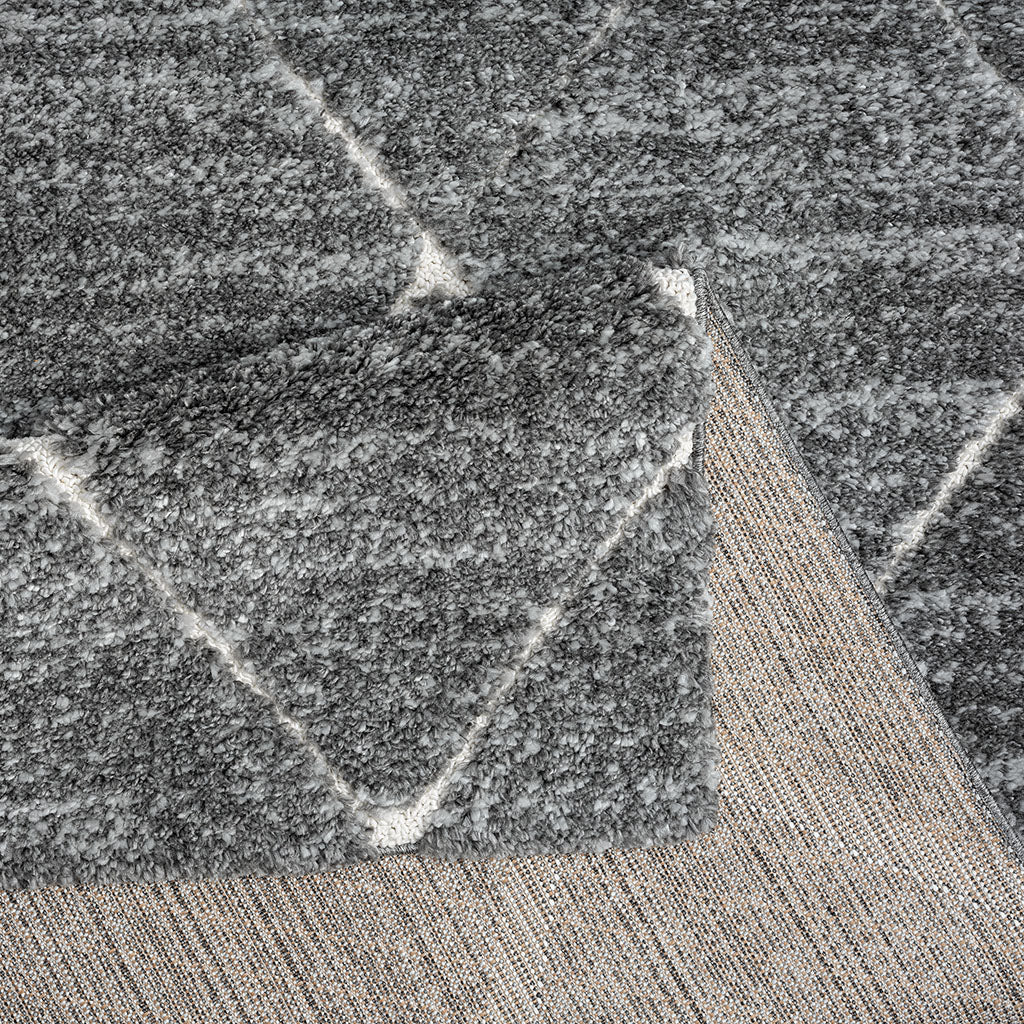 Modern Plush Scatter Rug Area Rug, Grey