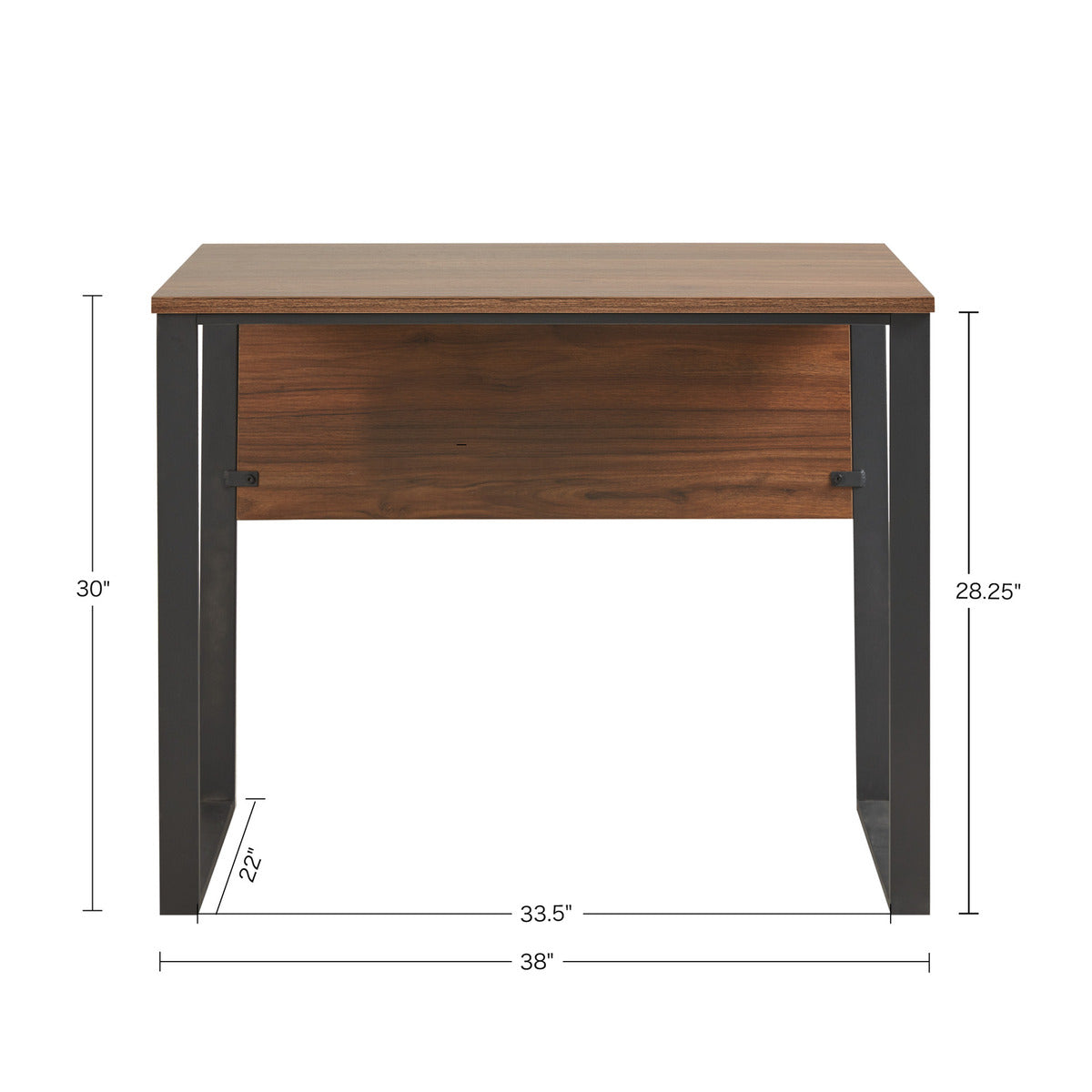 Computer Desk Writing Table with Black Legs