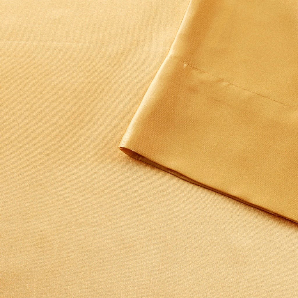 Luxury Satin 6-Piece Sheet Set, Yellow Gold