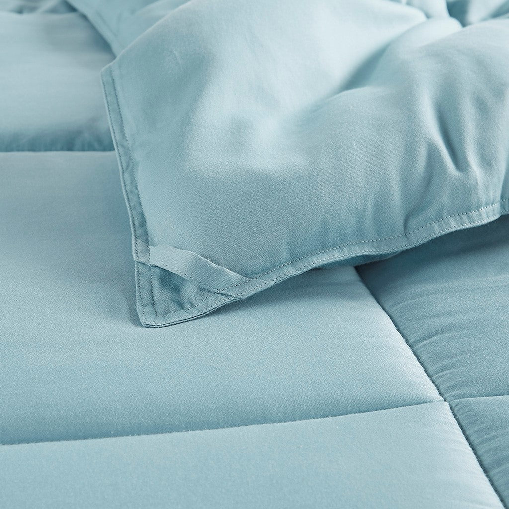 300 Tc Cotton Shell Luxury Down Alternative Comforter, Teal (FULL / QUEEN)