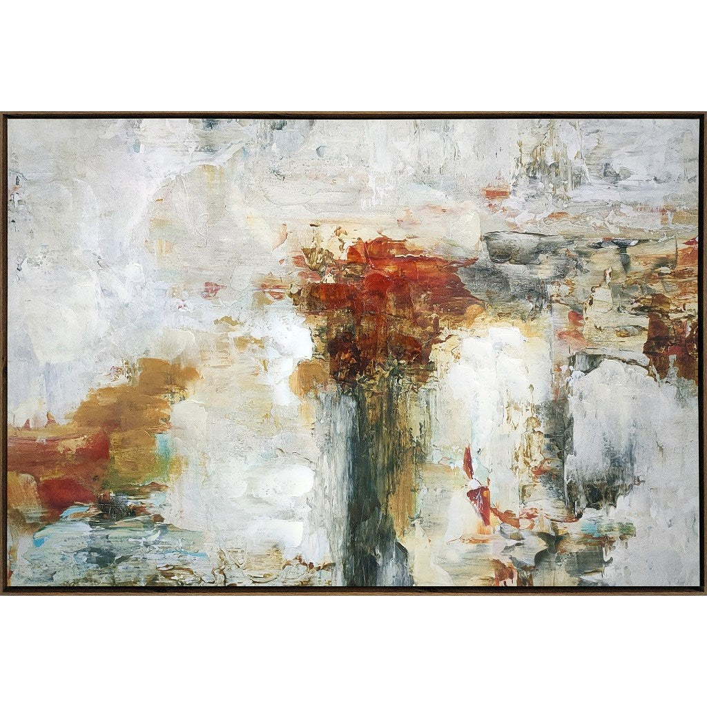 Oversize Large Abstract Canvas Wall Art, Warm *