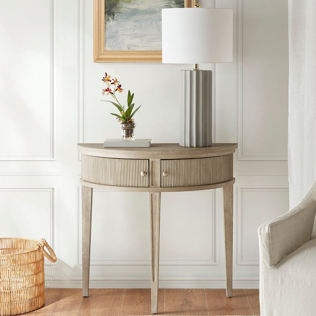 Vintage-Inspired Antique Storage Wood Console Table