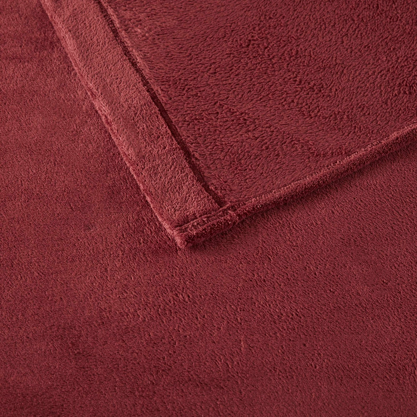 Micro Plush Solid Sheet Set, Burgundy