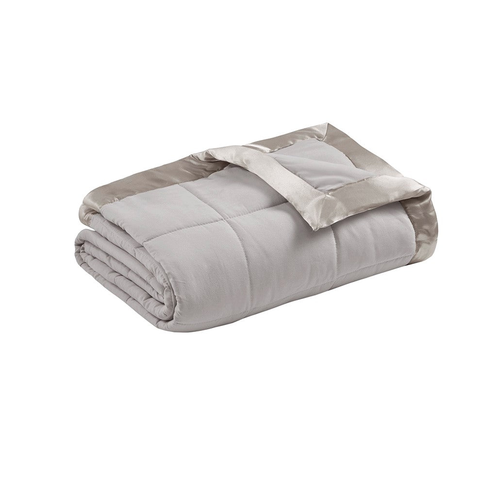 All-Season Down Alternative Bedding Blanket, Grey