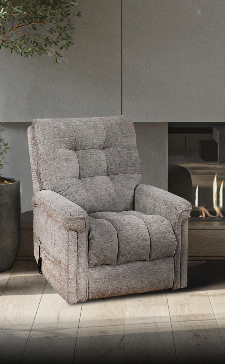 Lift Chair, Soft Grey Fabric, Wired Remote, 360lb Weight Capacity
100% Hardwood Frames
2.0 High-Density Foam Cushions