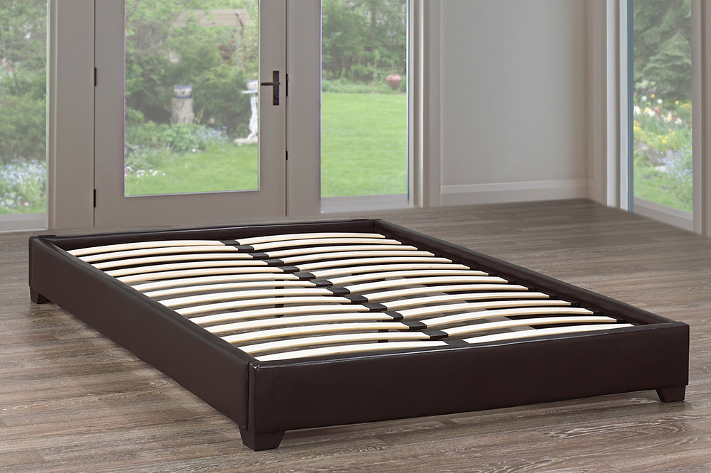 Espresso Platform Bed In 2 Sizes