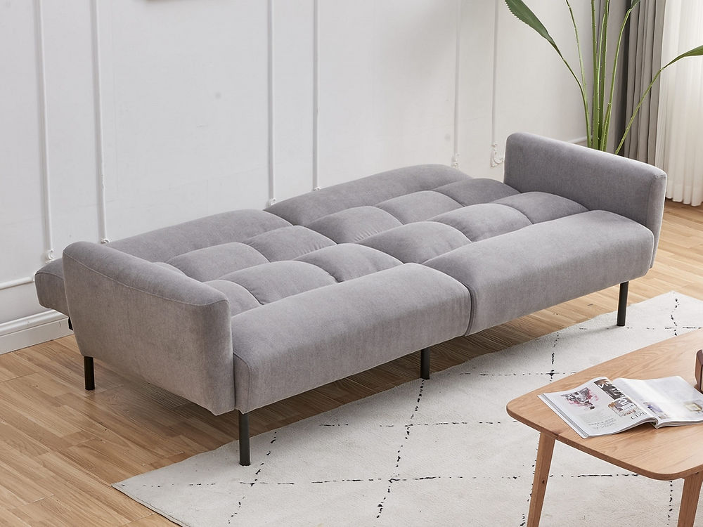 Split Back and Seat Design
Sofa Bed with Memory Foam Cushion in Grey