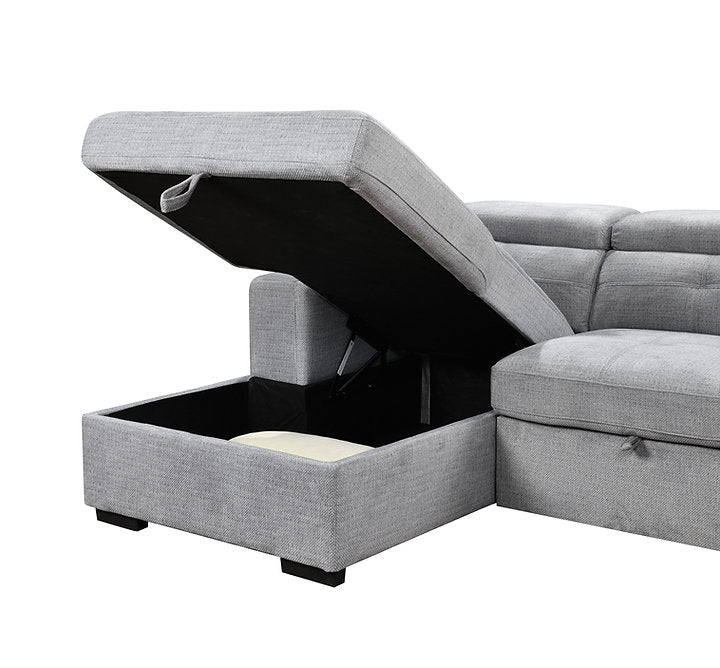 LHF Sofa Bed Sectional in Grey