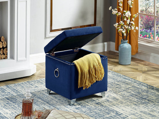 Ottoman (Blue Velvet)