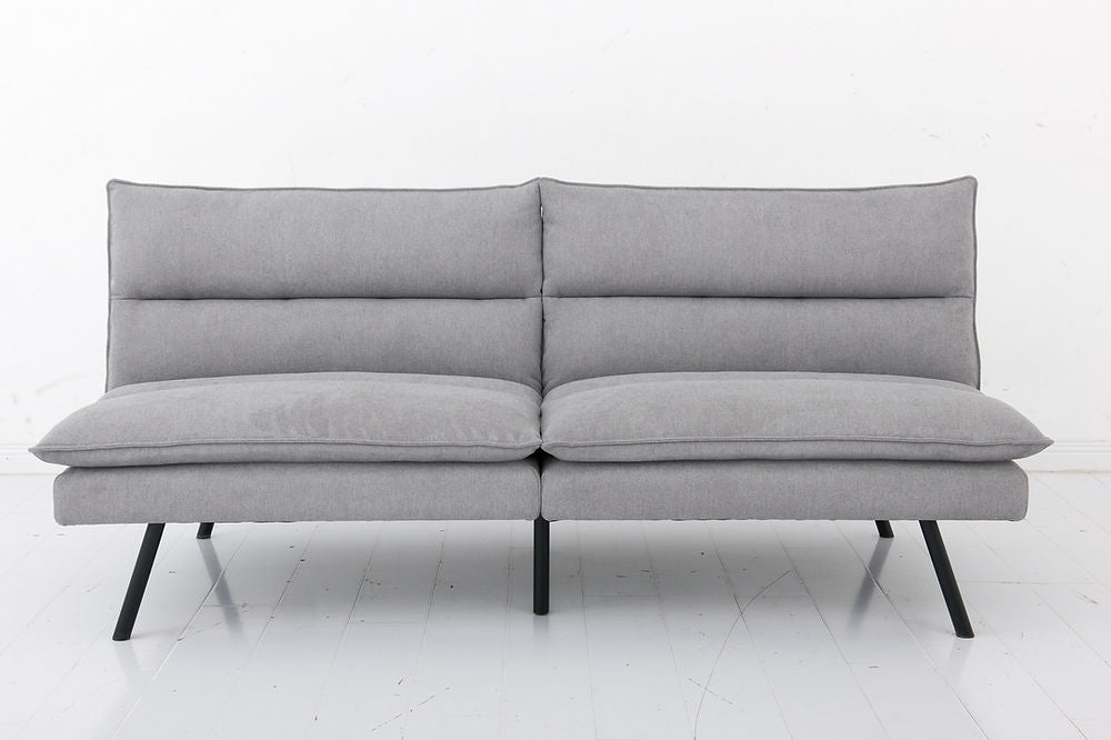 Soft Grey Split Back and Seat Design Sofa Bed with Memory Foam Cushion