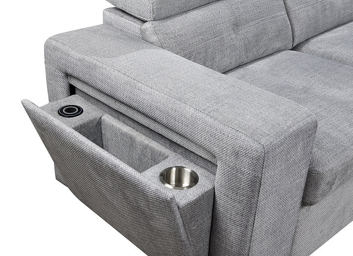 RHF Sofa Bed Sectional in Grey