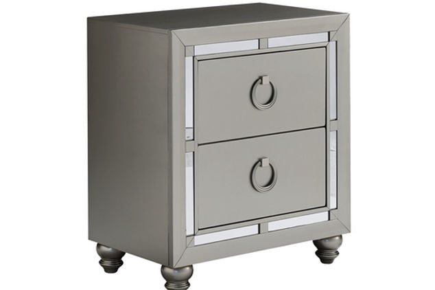 Luna Silver 5 PC Bedroom Set