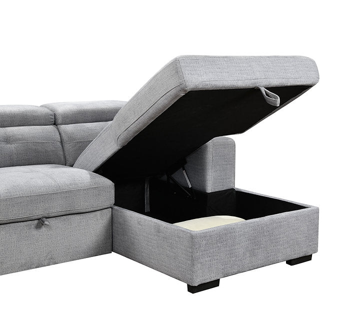 RHF Sofa Bed Sectional in Grey