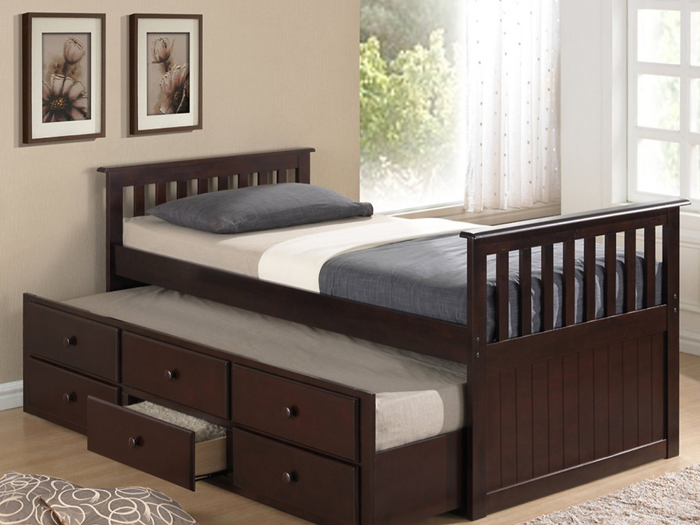 Single/Single Captain Bed (Espresso)