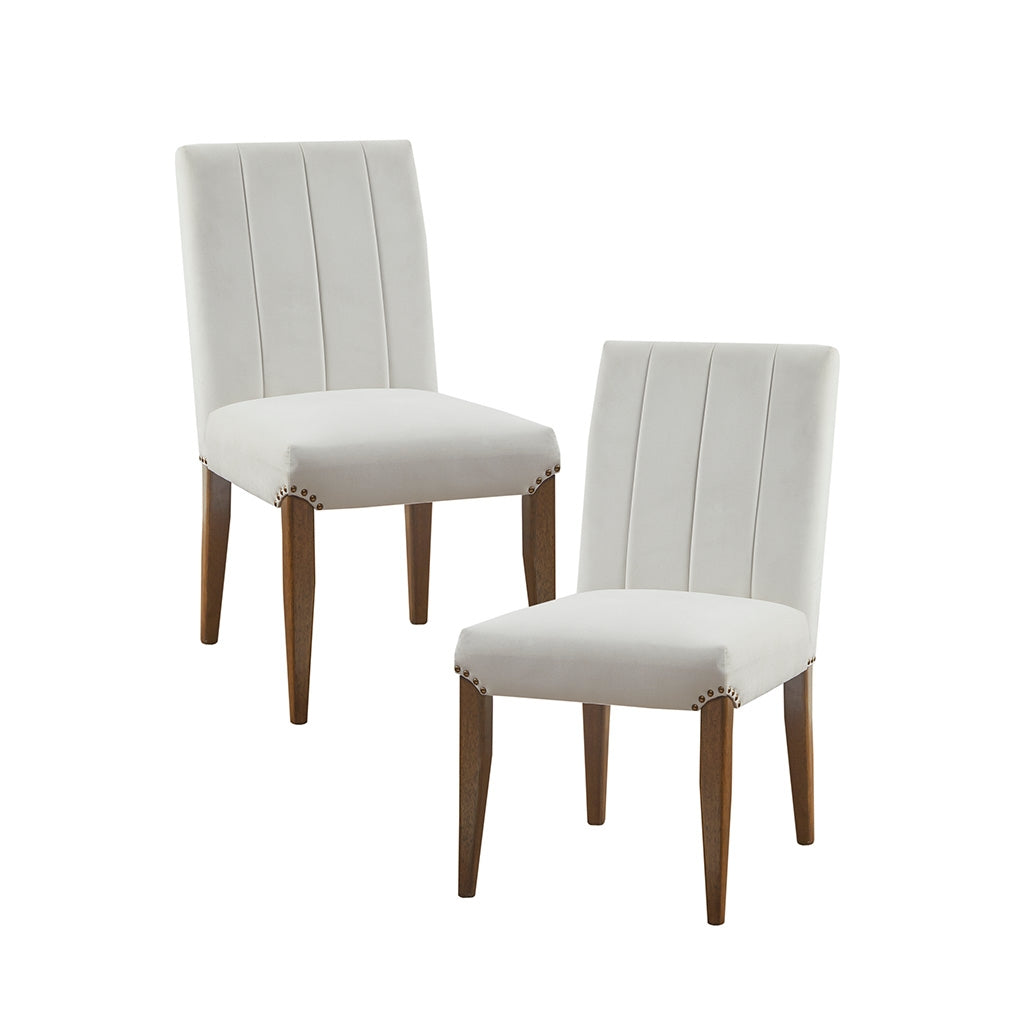 [Set of 2] Modern Farmhouse Dining Chair, Cream