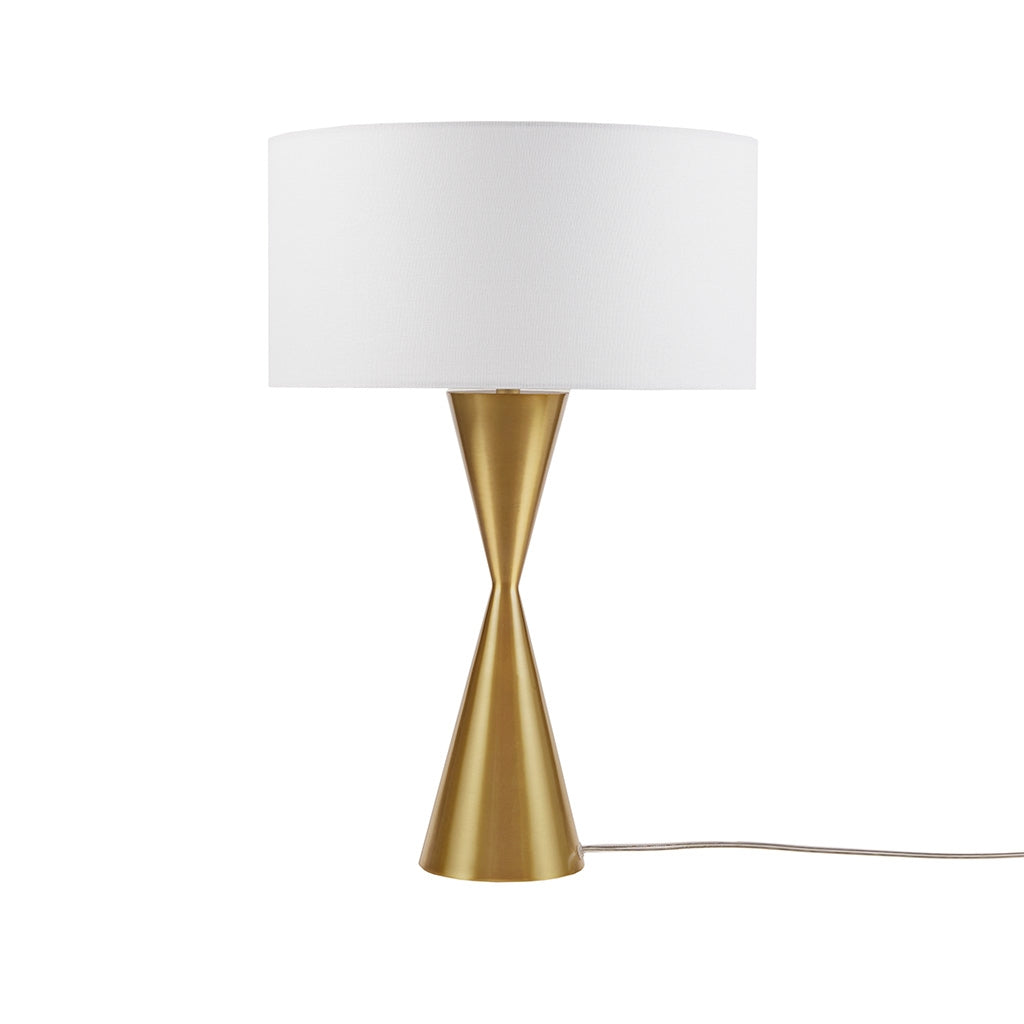 Gold Hourglass Metal Table Lamp