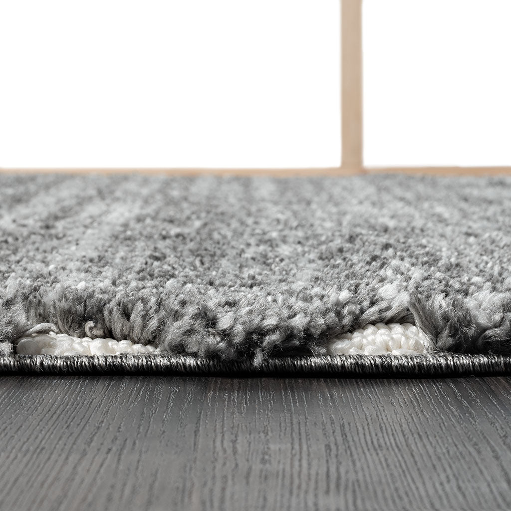 Modern Plush Scatter Rug Area Rug, Grey