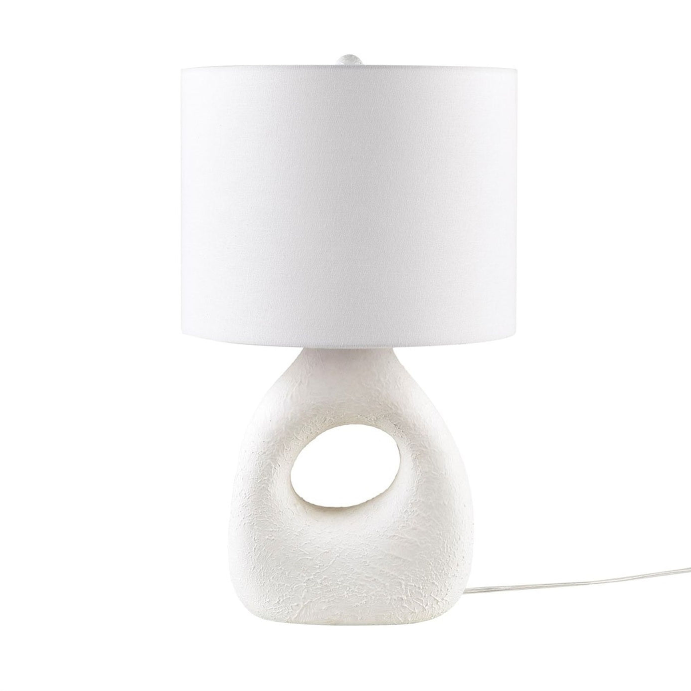 Contemporary White Ceramic Aesthetic Table Lamp