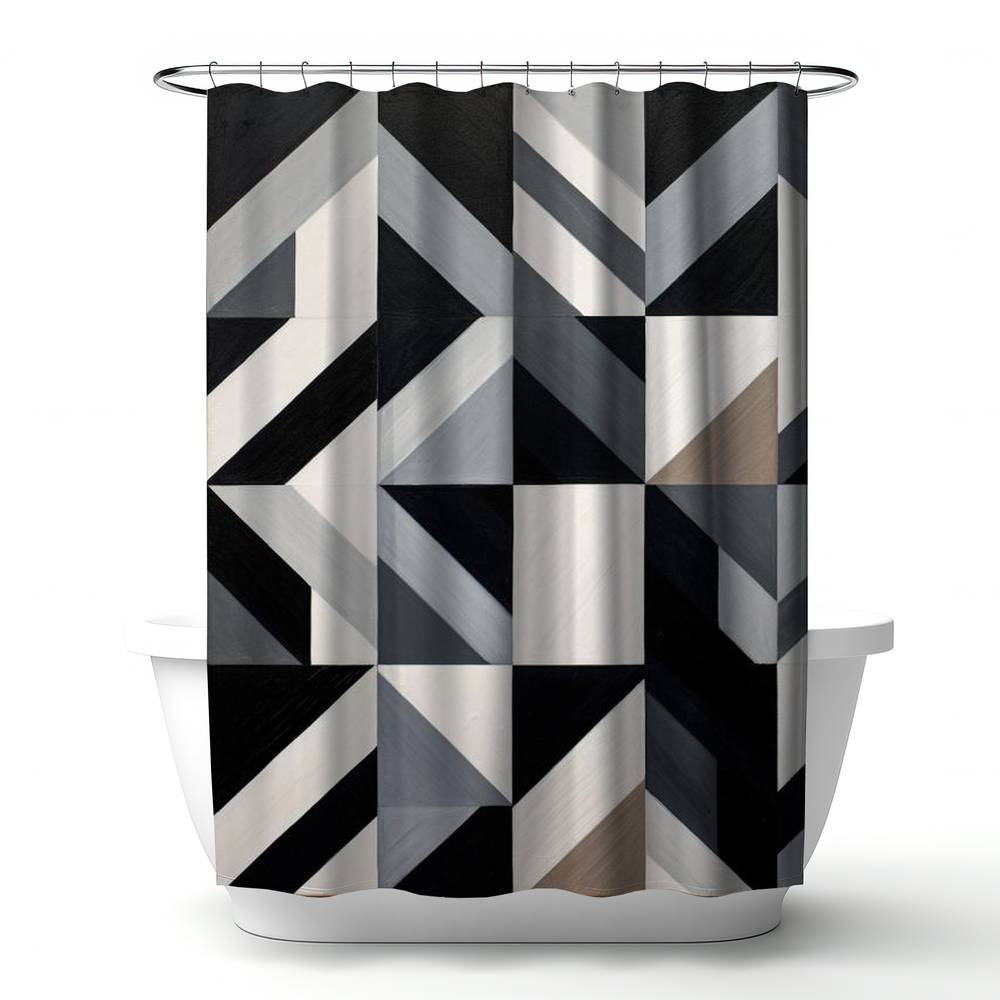 Grid | 71" X 74" Exclusive Shower Curtain