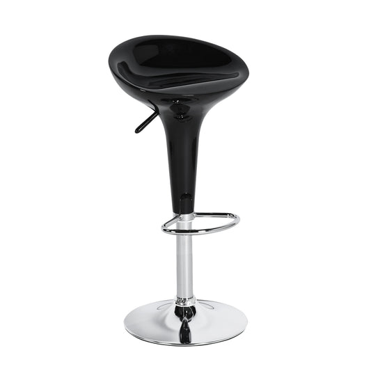 Baer 22.4'-30.5'' Swivel Adjustable Height Counter Bar Stool Black