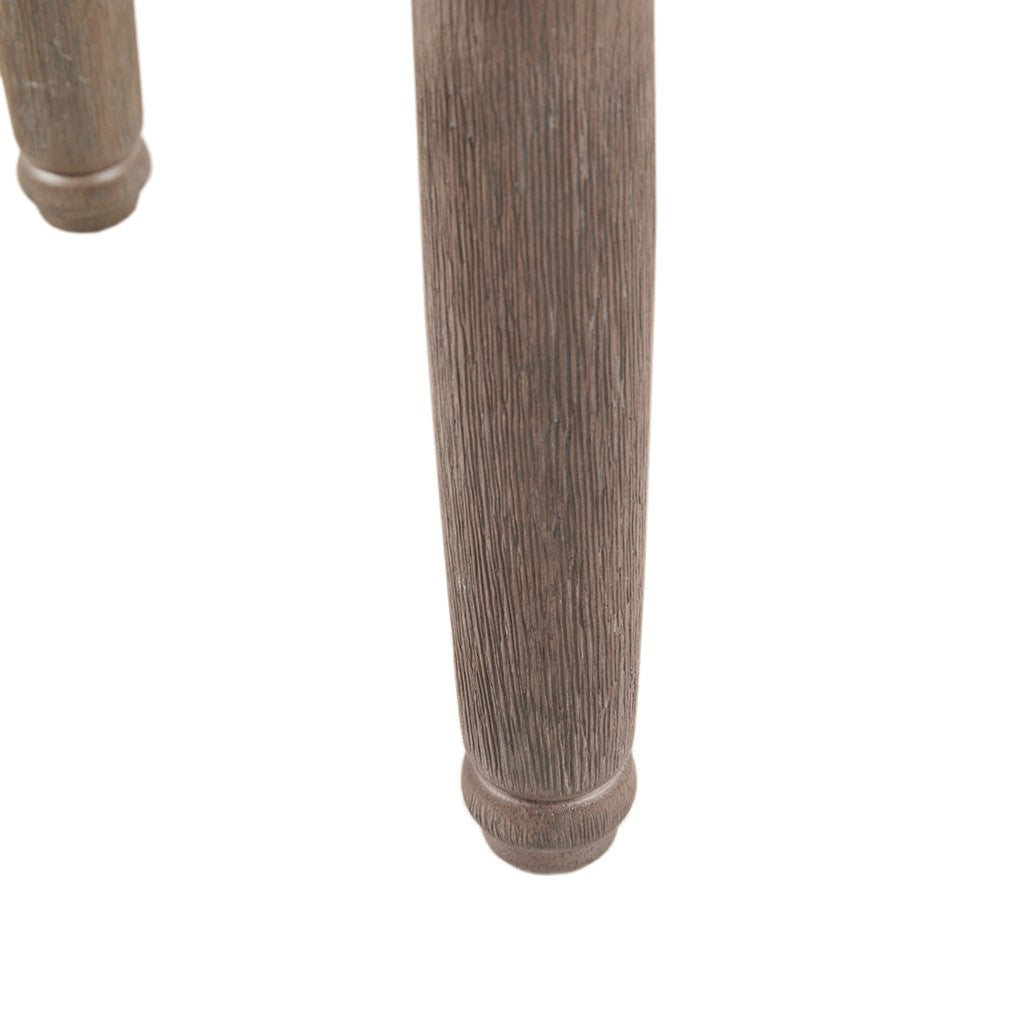 [Set of 2] Rustic Wood Backless 26" Counter Stools, Taupe