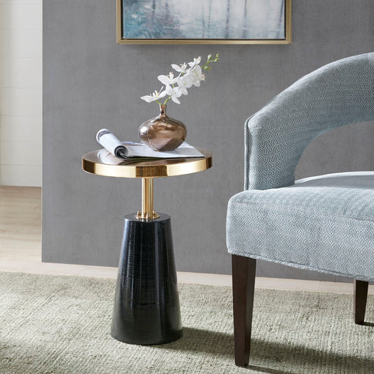 Modern Gold Tabletop Accent Table