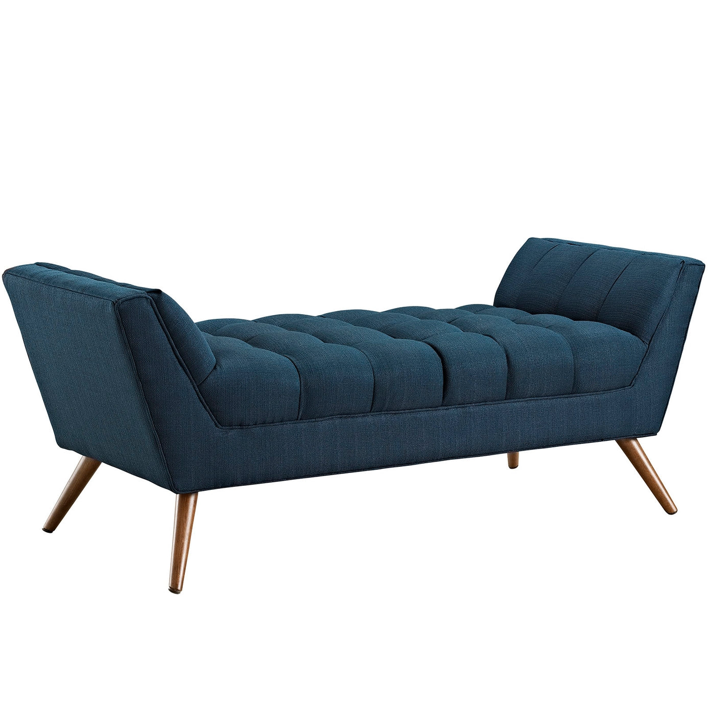 Response Medium Upholstered Fabric Bench in Azure