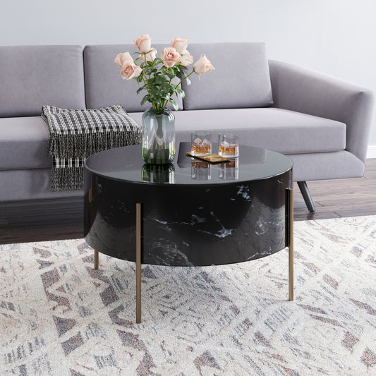 Ferrier Coffee Table Black & Bronze