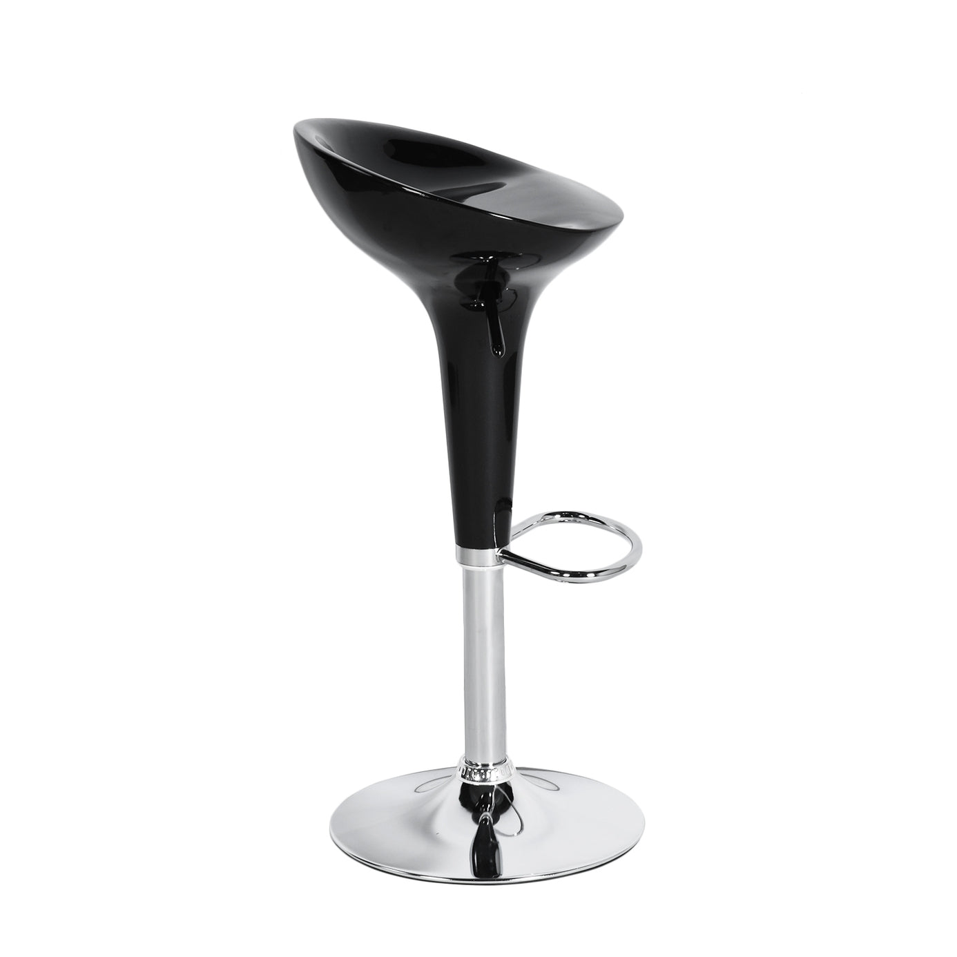 Baer 22.4'-30.5'' Swivel Adjustable Height Counter Bar Stool Black