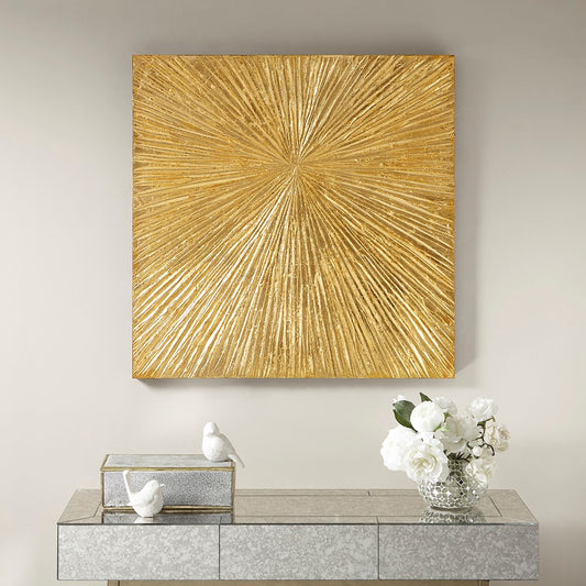 Gold Abstract Wall Art Decor