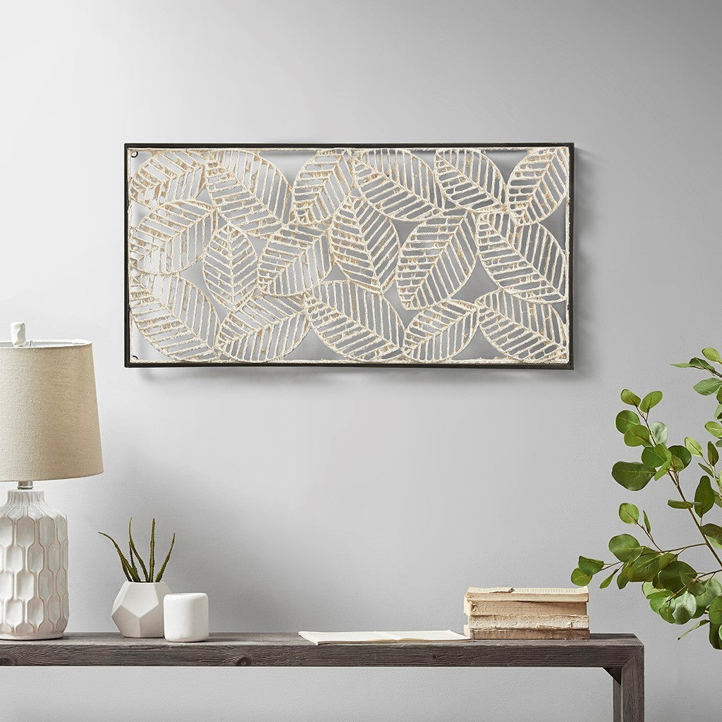 Paper Cloaked Botanical Metal Wall Art