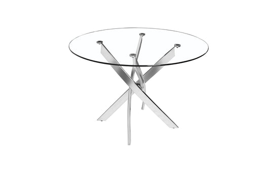 CAROL CHROME DINING TABLE