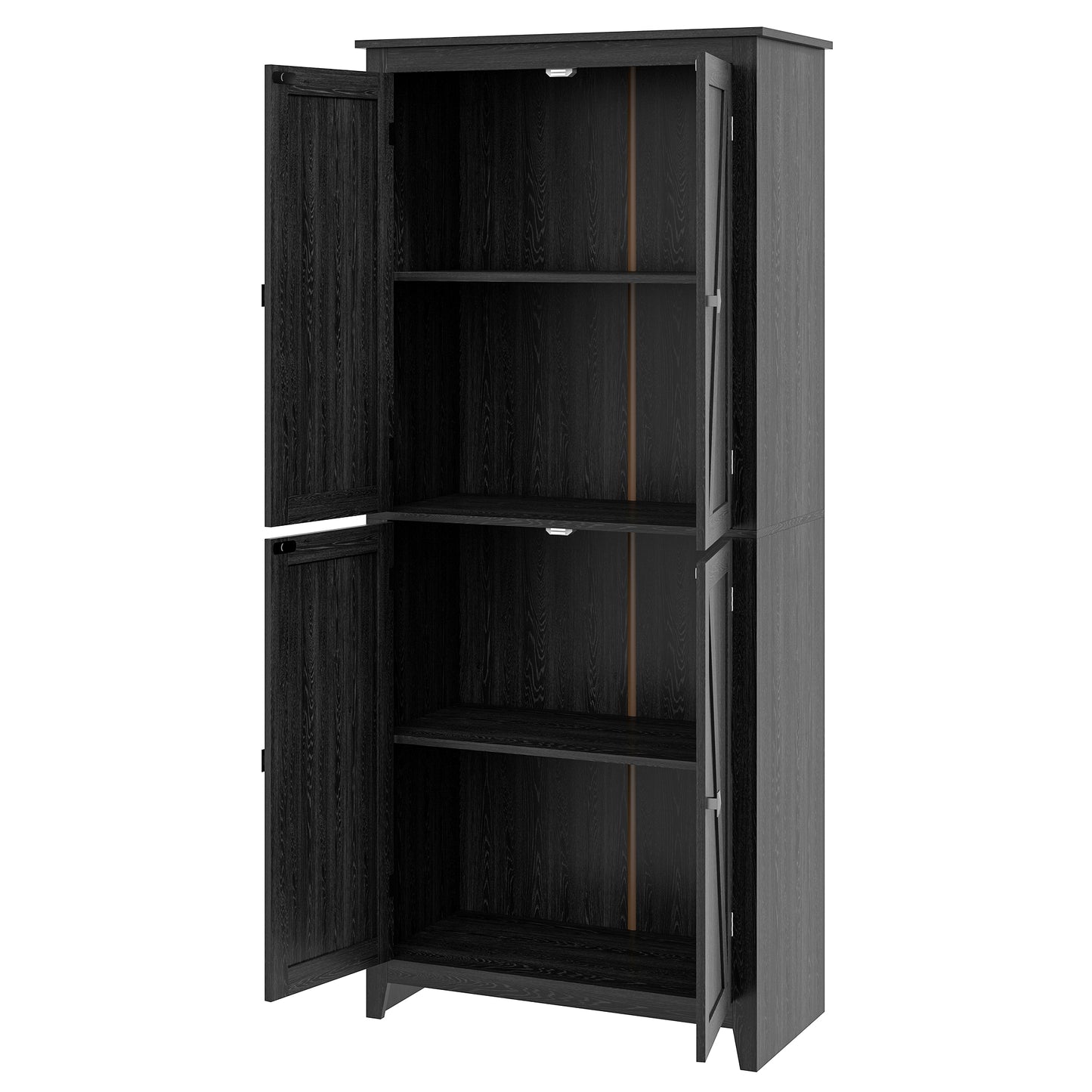 72" Freestanding Kitchen Pantry Cabinet with Doors and Shelves