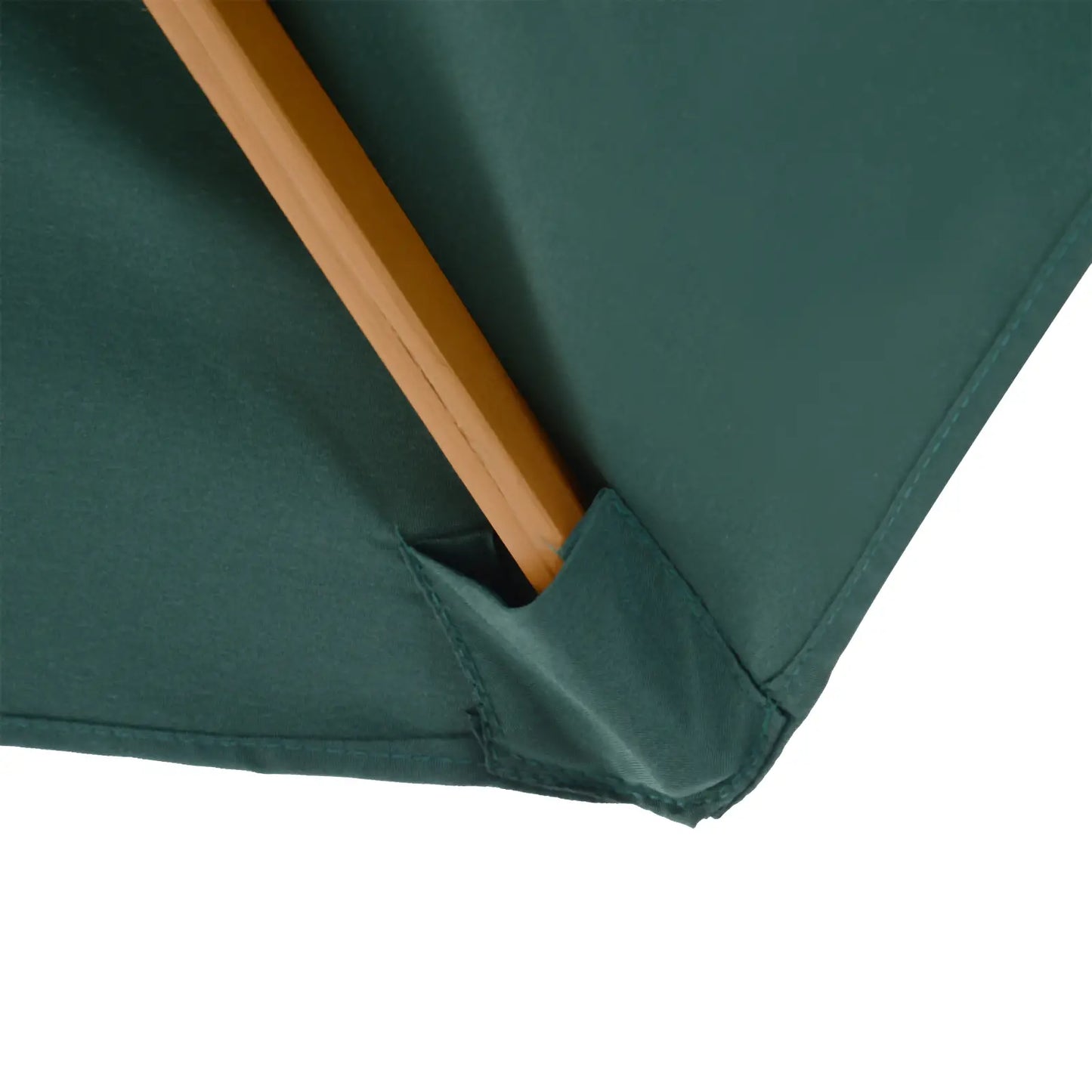 9' x 8' H Patio Umbrella, Market Umbrella with Hardwood Frame and Wind Vent, in Green