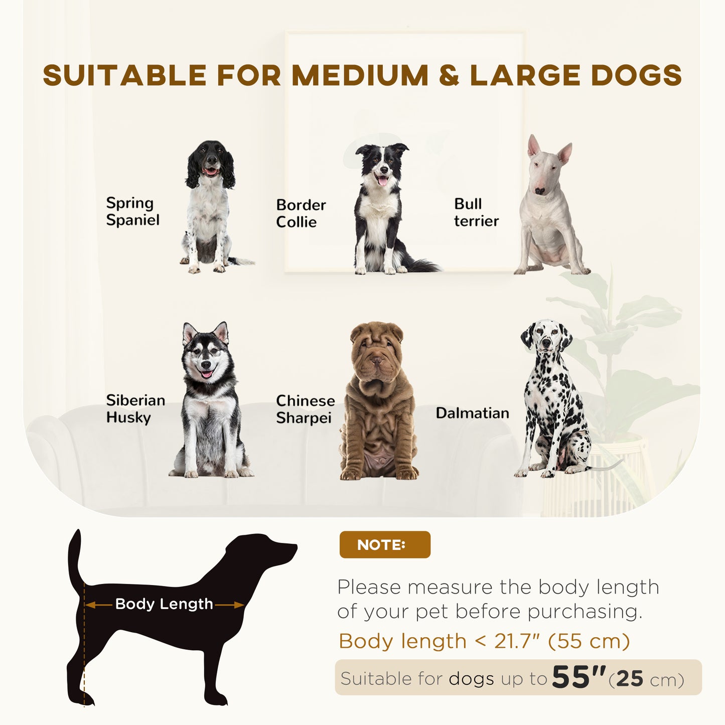 Dog Couch Pet Sofa Cat Bed with Removable Cushion Wood Legs for Medium and Large Dogs, Dark Grey