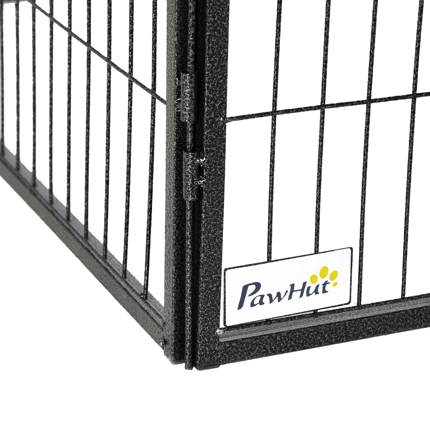 Dog Pen with Gate, 12 Metal Panels Puppy Playpen, Portable Dog Fence Outdoor Indoor, 24"H