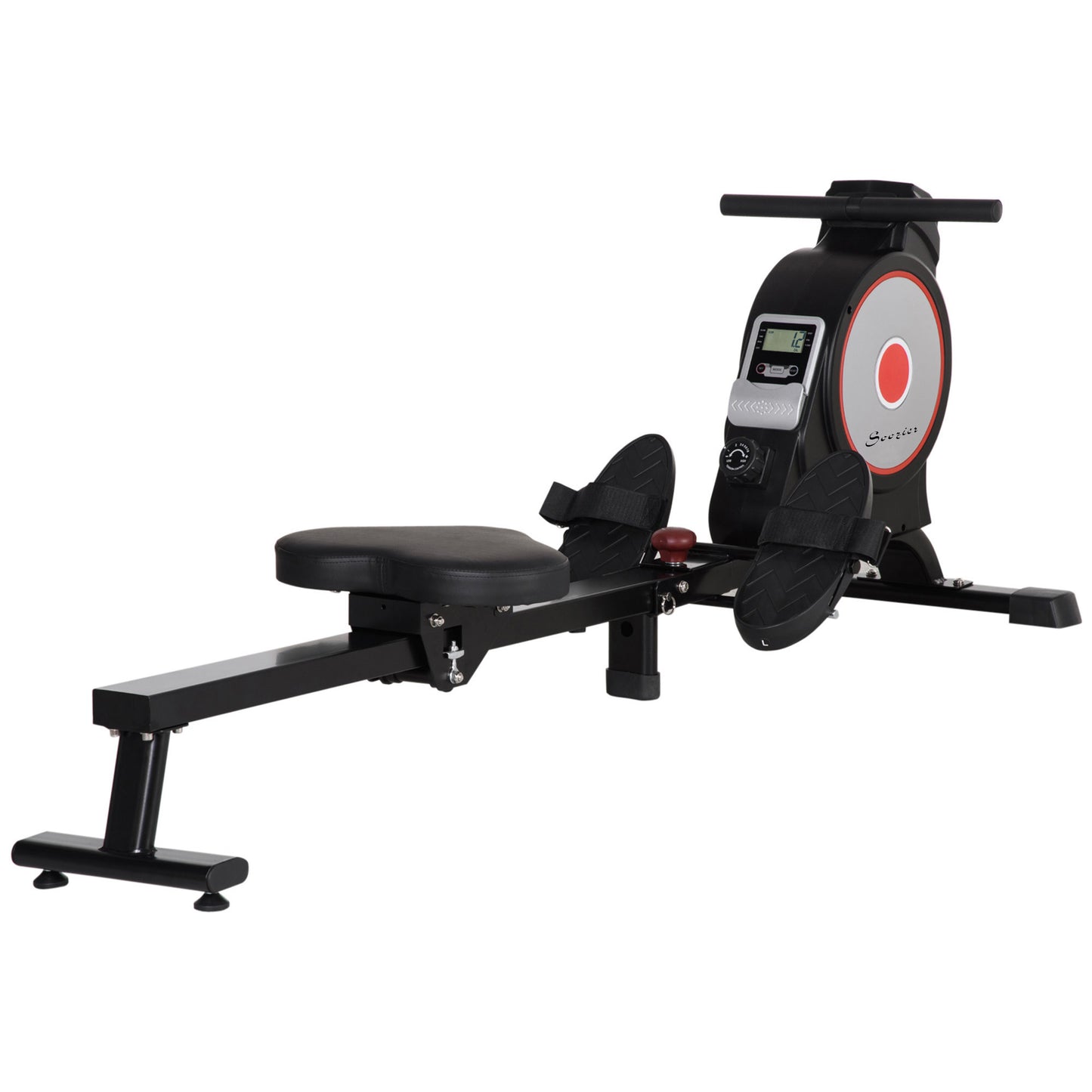 Magnetic Rowing Machine, Foldable Rower with 8 Level Resistance, Digital Monitor & Transport Wheels for Home Gym