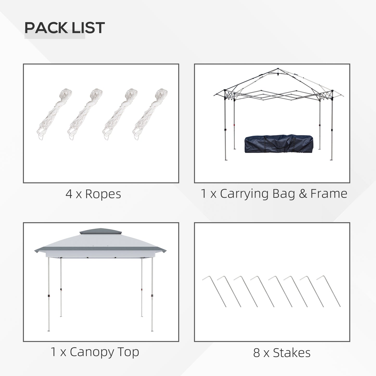 12' x 12' Pop Up Canopy Sun Shade Instant Tent Folding with Mesh Sidewalls, 3-Level Adjustable Height and Storage Bag, Gray